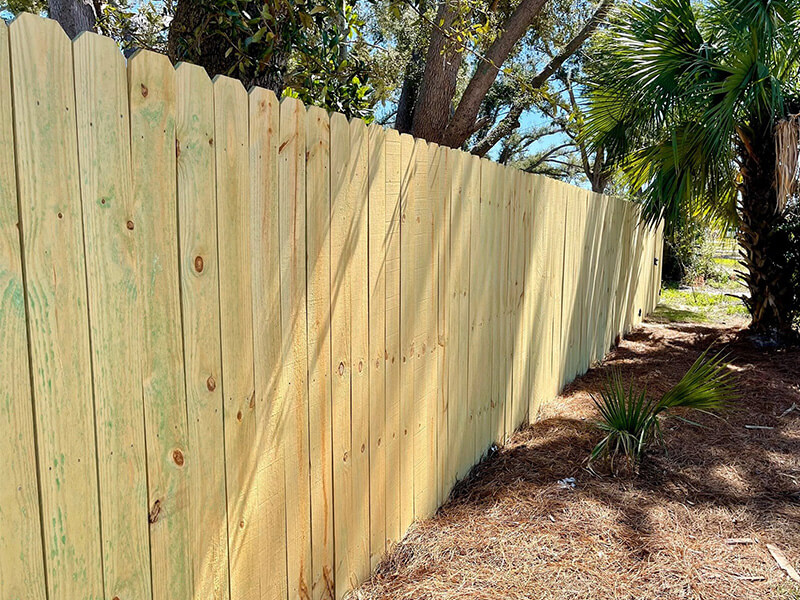 Tallahassee Florida wood privacy fencing