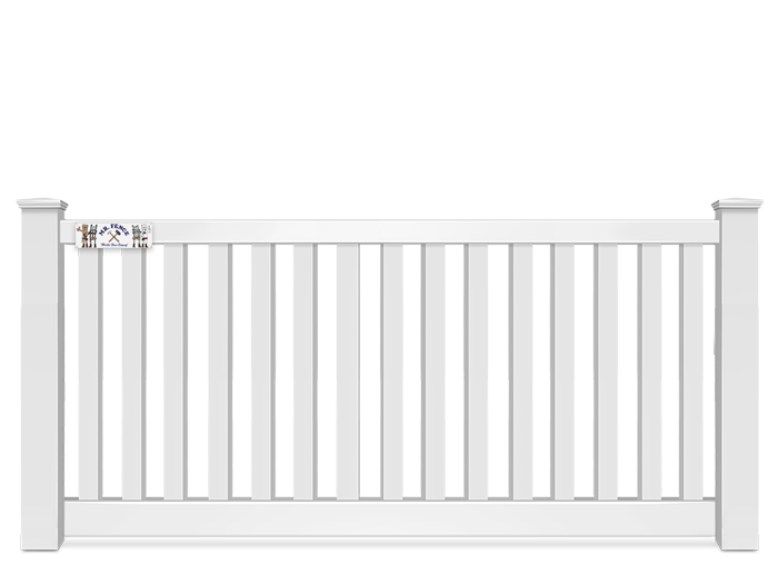 4 Foot Closed Top Vinyl Fence Company in Panama City Florida