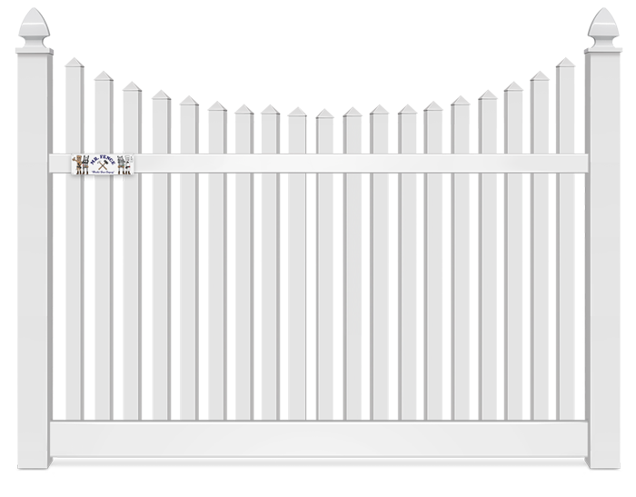 6 Foot Concave Vinyl Fence Company in Panama City Florida