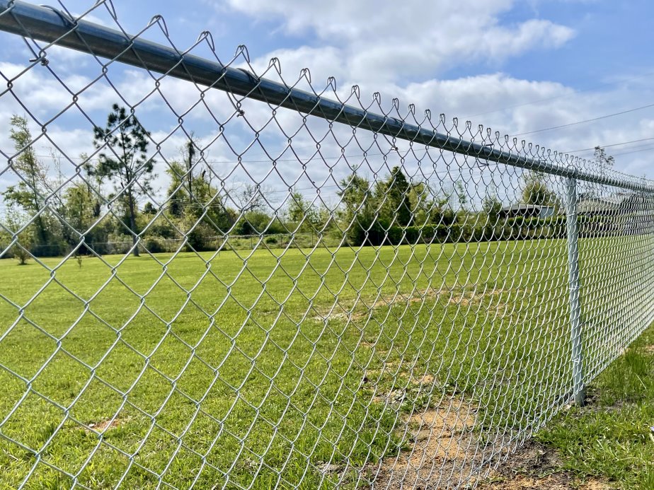 Chain link fencing