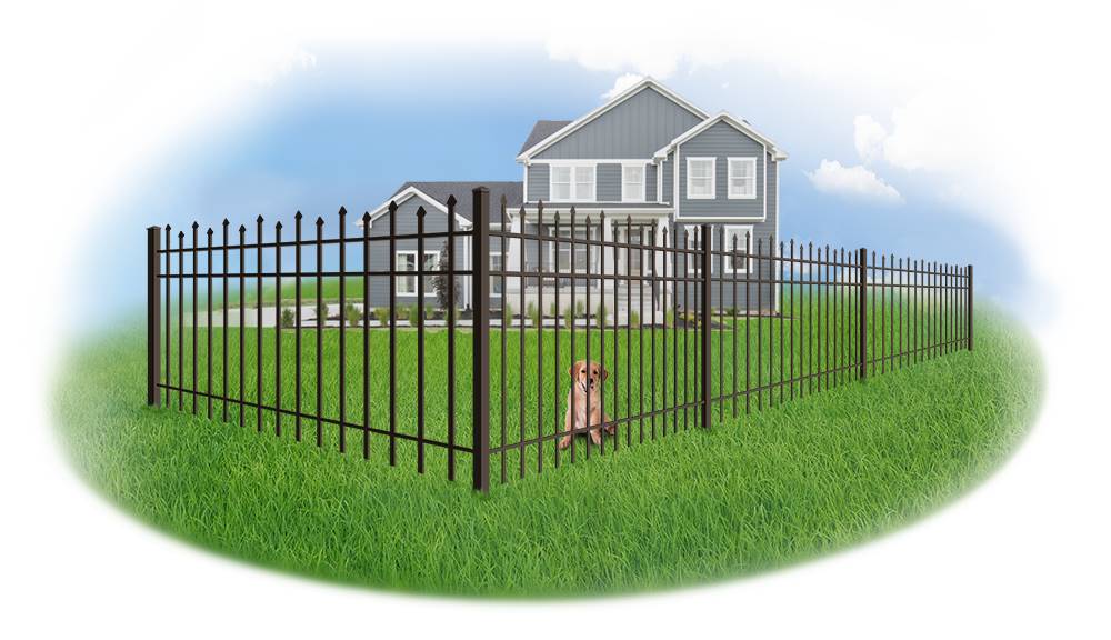 Beautiful example of a Corinth style Aluminum Fence installed in Panama City, Florida